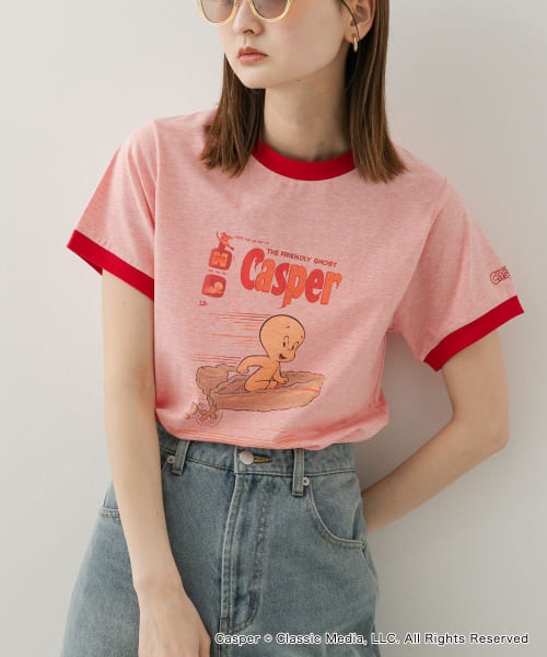 『別注』Casper×SENSE OF PLACE/リンガーTシャツ