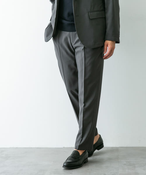 LIFE STYLE TAILOR　メランジトロストレッチパンツ