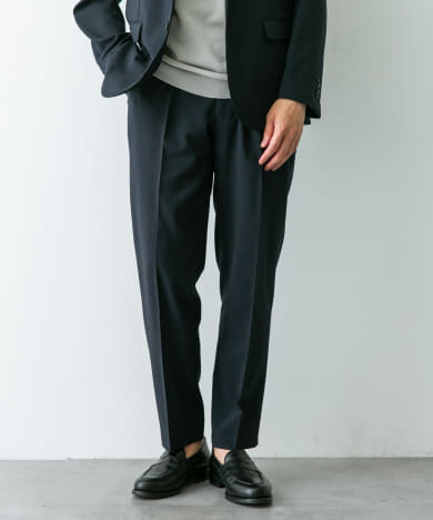 LIFE STYLE TAILOR　メランジトロストレッチパンツ