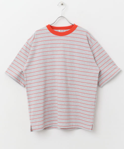 FORK&SPOON　カラーボーダーショートスリーブTシャツ