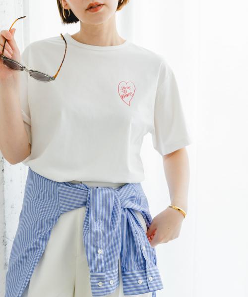 F by ROSSO　ロゴプリントTシャツ