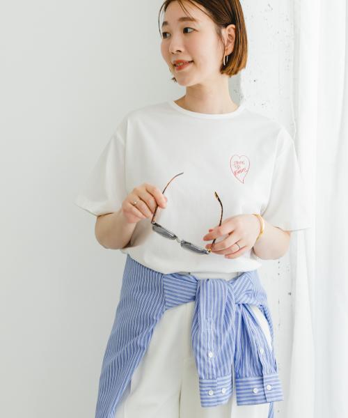 F by ROSSO　ロゴプリントTシャツ
