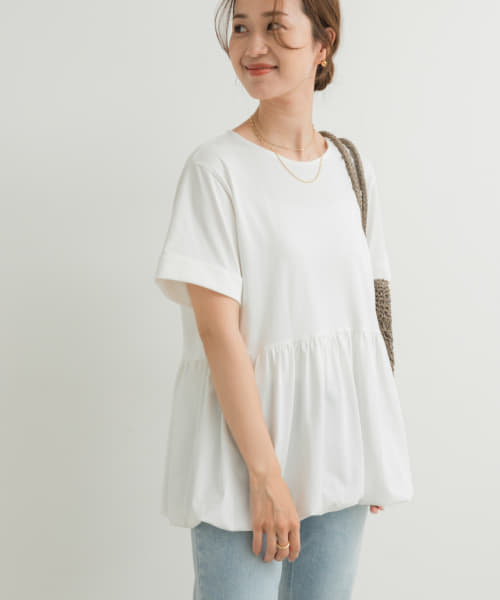 ペプラムバルーンTシャツ
