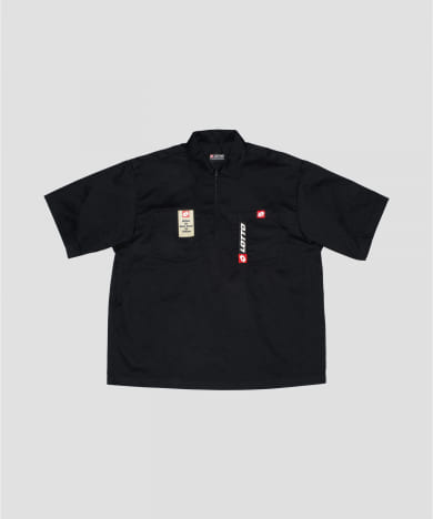 LOTTO　TC TWILL HALF ZIP SHIRTS