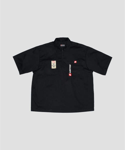 LOTTO　TC TWILL HALF ZIP SHIRTS