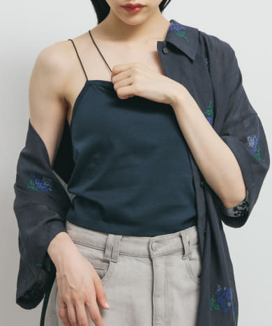 アシンメトリーカップ付キャミ