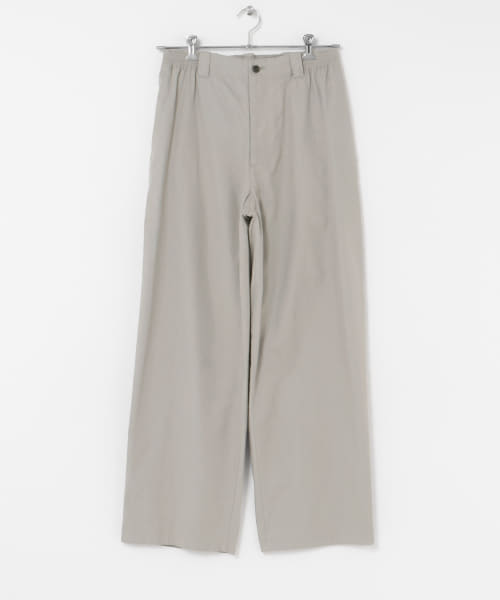 A PRESSE　Silk Cotton Chino Wide Trousers
