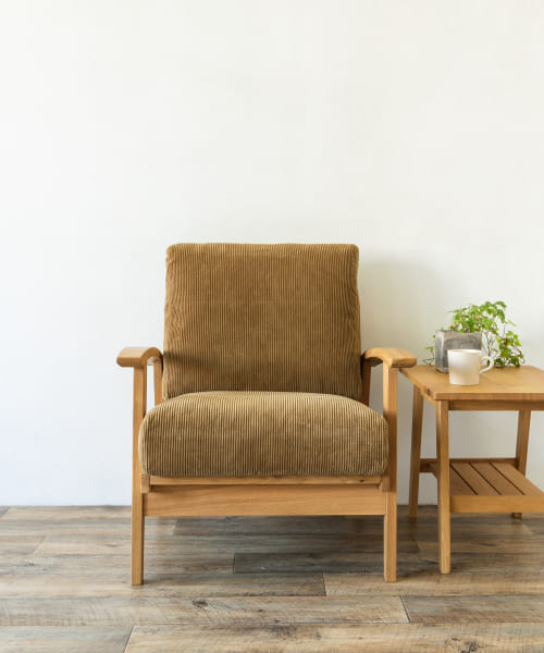 BOTHY Corduroy Sofa 1P オーク無垢材