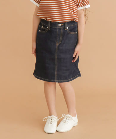 FORK&SPOON ストレッチデニムスカート(KIDS)
