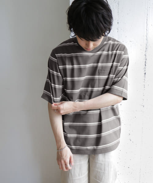 UR TECH マルチボーダー Tシャツ