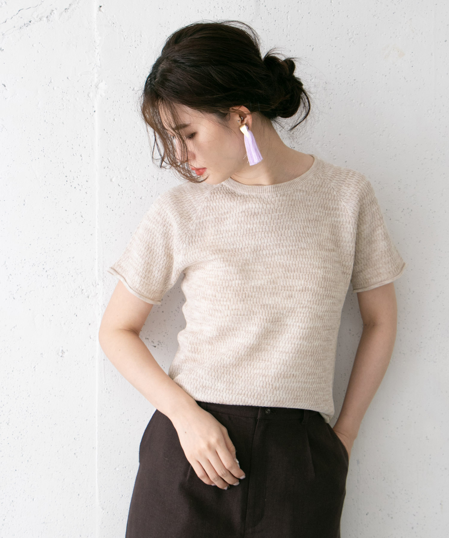 ワッフルニットtシャツ Kb05 22v140 Urban Research公式ファッション通販 ワッフルニットtシャツ Kb05 22v140 Urban Research公式ファッション通販