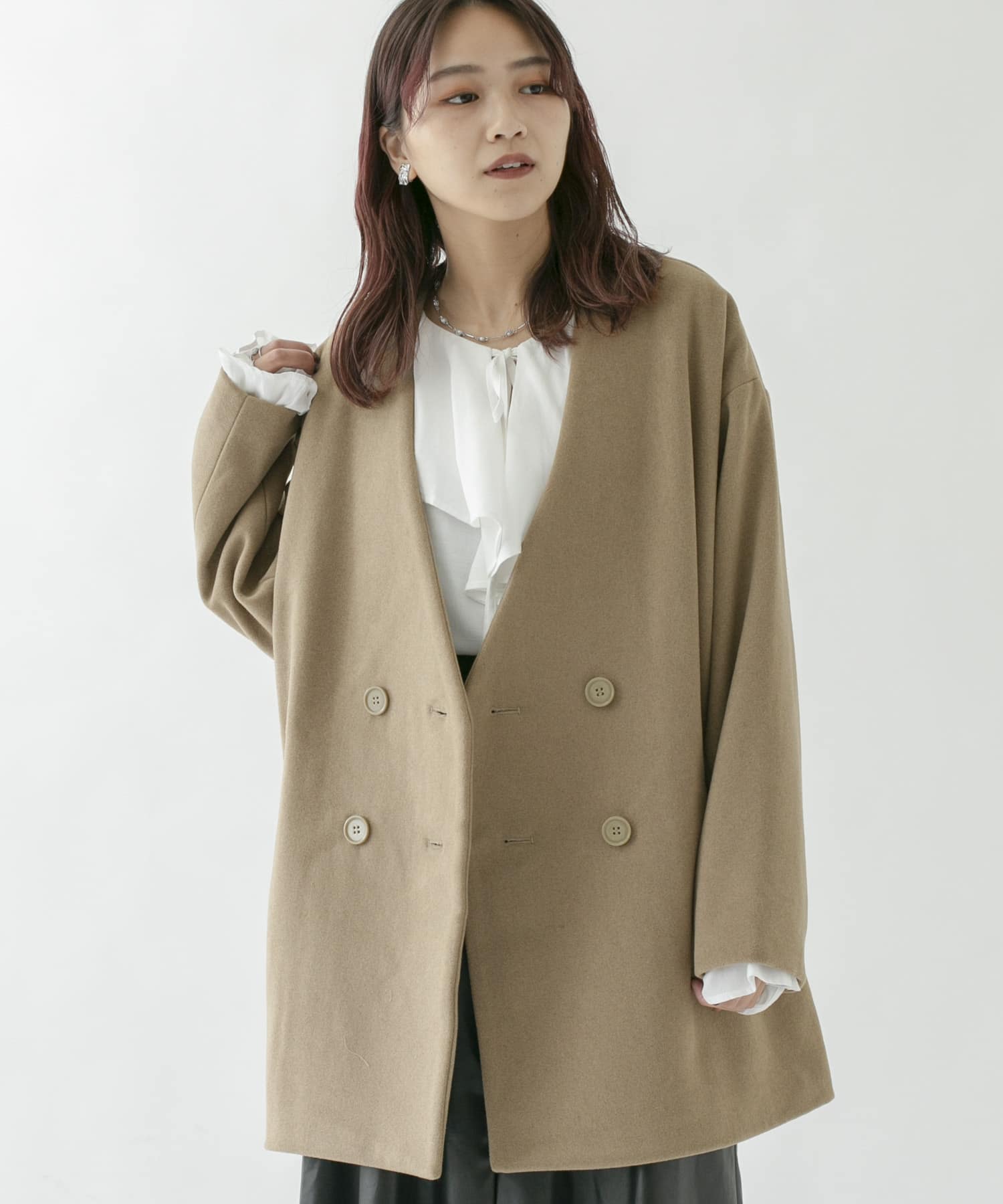 Bigノーカラーショートコート Kb07 27c100 Urban Research公式ファッション通販
