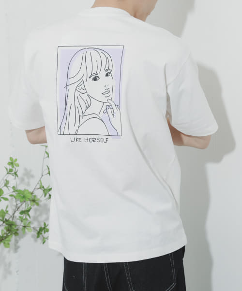[SENSE OF PLACE][ガールグラフィックTシャツ(5分袖)]
