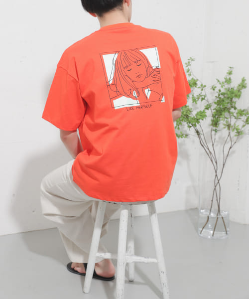 [SENSE OF PLACE][ガールグラフィックTシャツ(5分袖)]