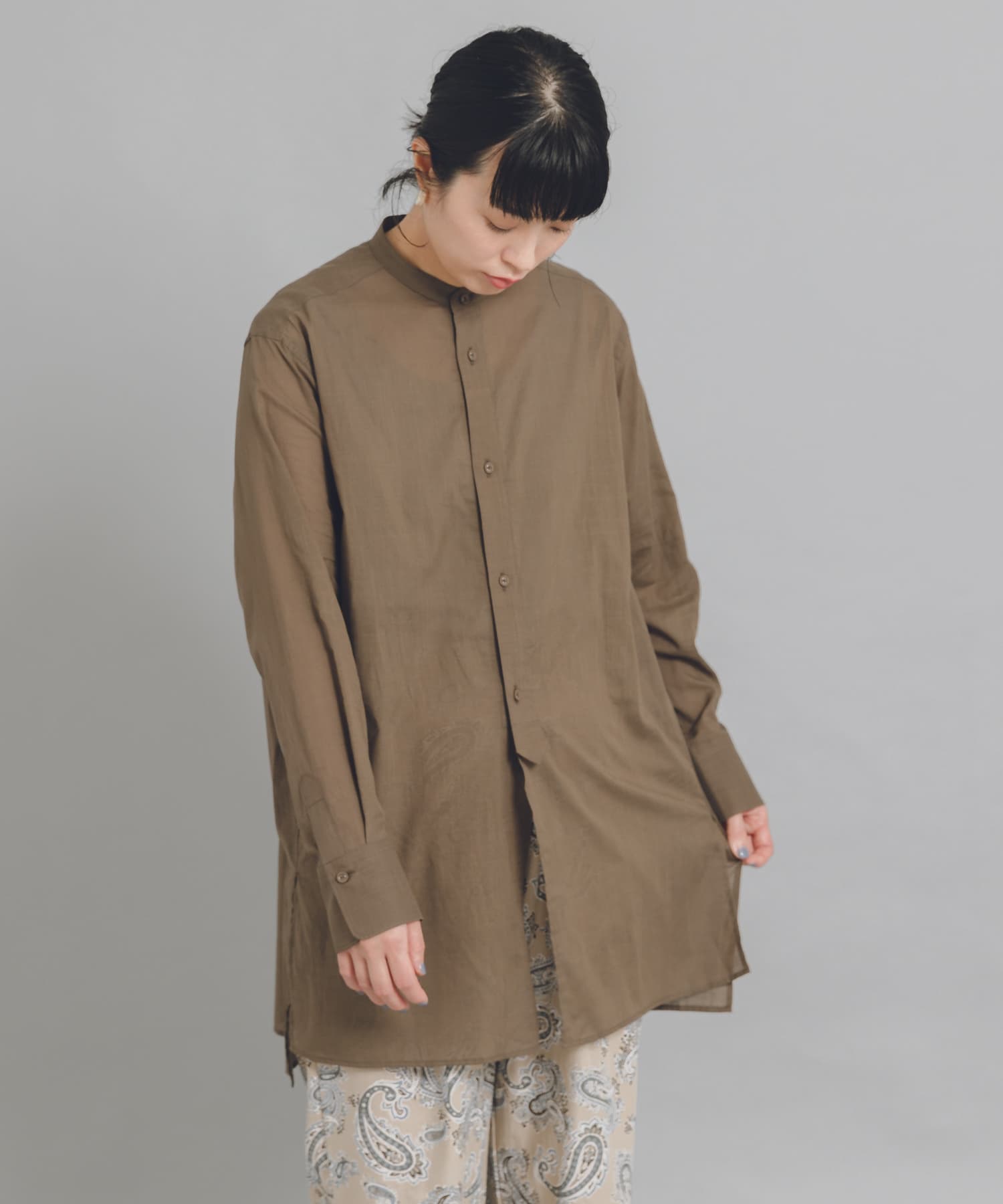White Label コットンスラブローンロングシャツ[DW15-23G501]｜URBAN