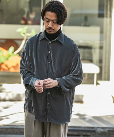 ファッションメンズなら|COSEI　VELVET SHIRTS