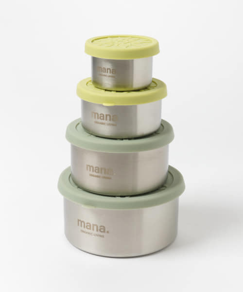 mana. ORGANIC LIVING　ステンレス容器セット(4サイズ)