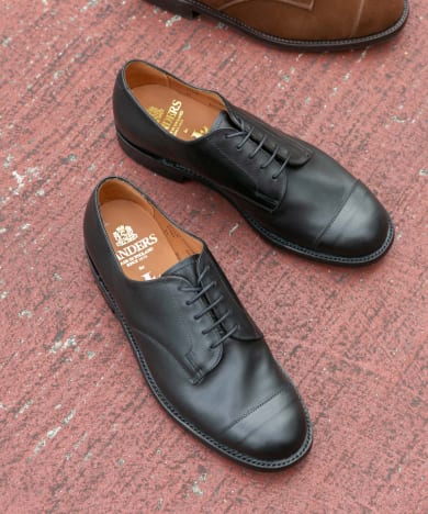 メンズファッションなら|【予約】【別注】Sanders×LIFE STYLE TAILOR　Cap Toe Derby Shoe