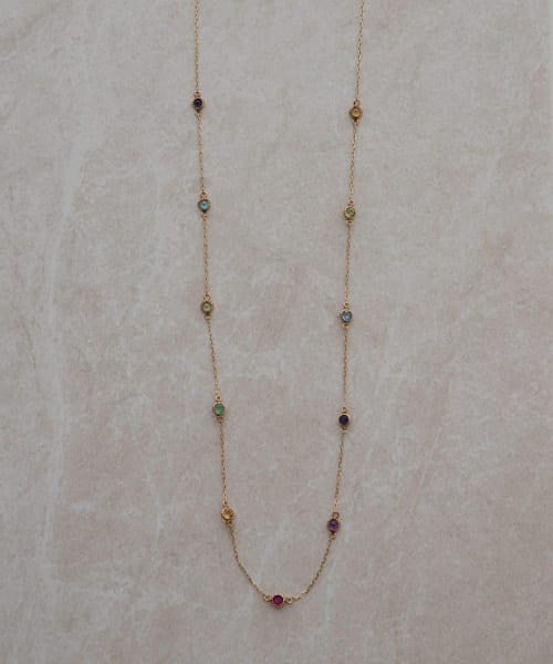 ff by decor urban research　マルチカラーストーンネックレス