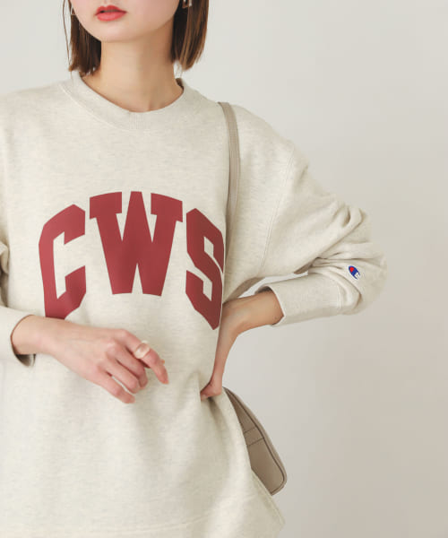 『別注』champion×SENSE OF PLACE クルーネックスウェット
