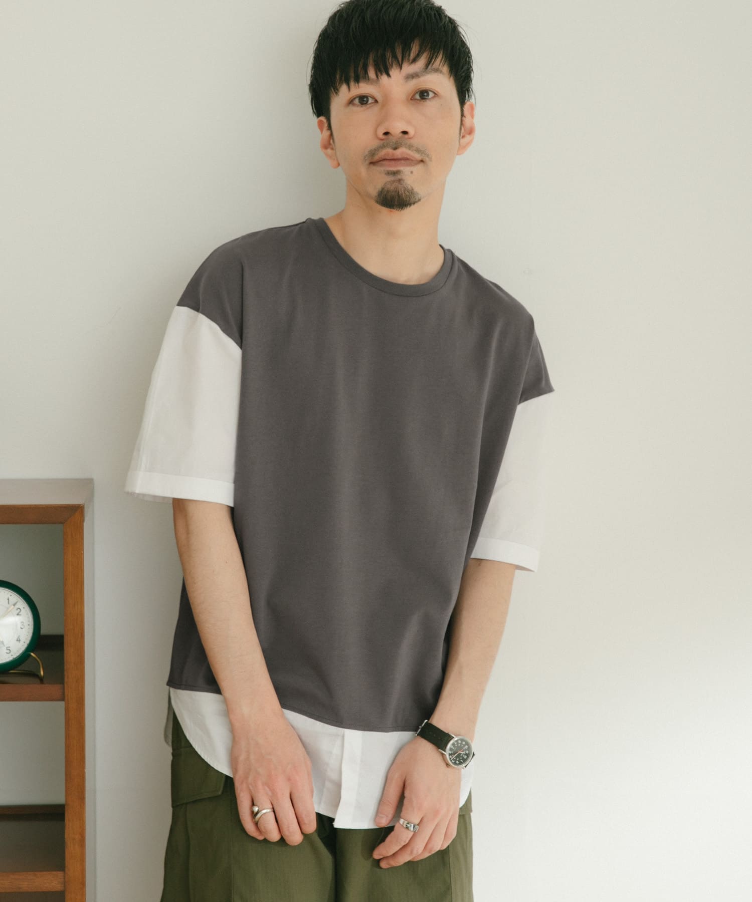 布帛切り替えTシャツ[IT25-11B010]｜URBAN RESEARCH公式ファッション通販