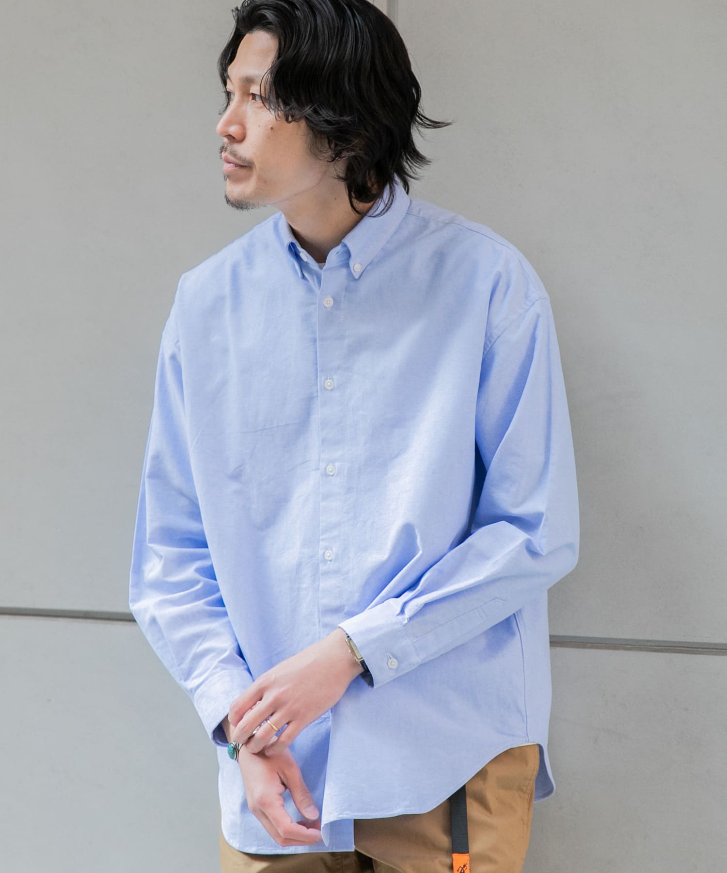 シャツ ブラウス 7分袖 オックスフォード ストレッチ ボタンダウン 品質一番の ストレッチ