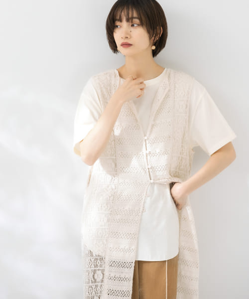 ラウンドヘムTシャツ