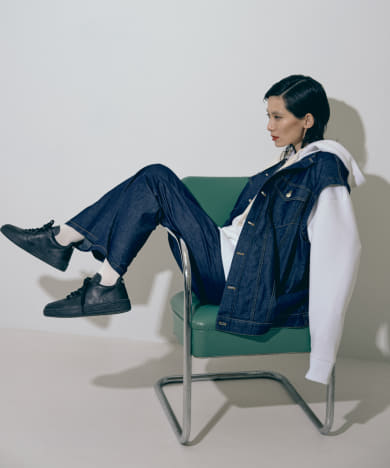 『別注』MIDIUMISOLID×TGM　One wash denim jacket