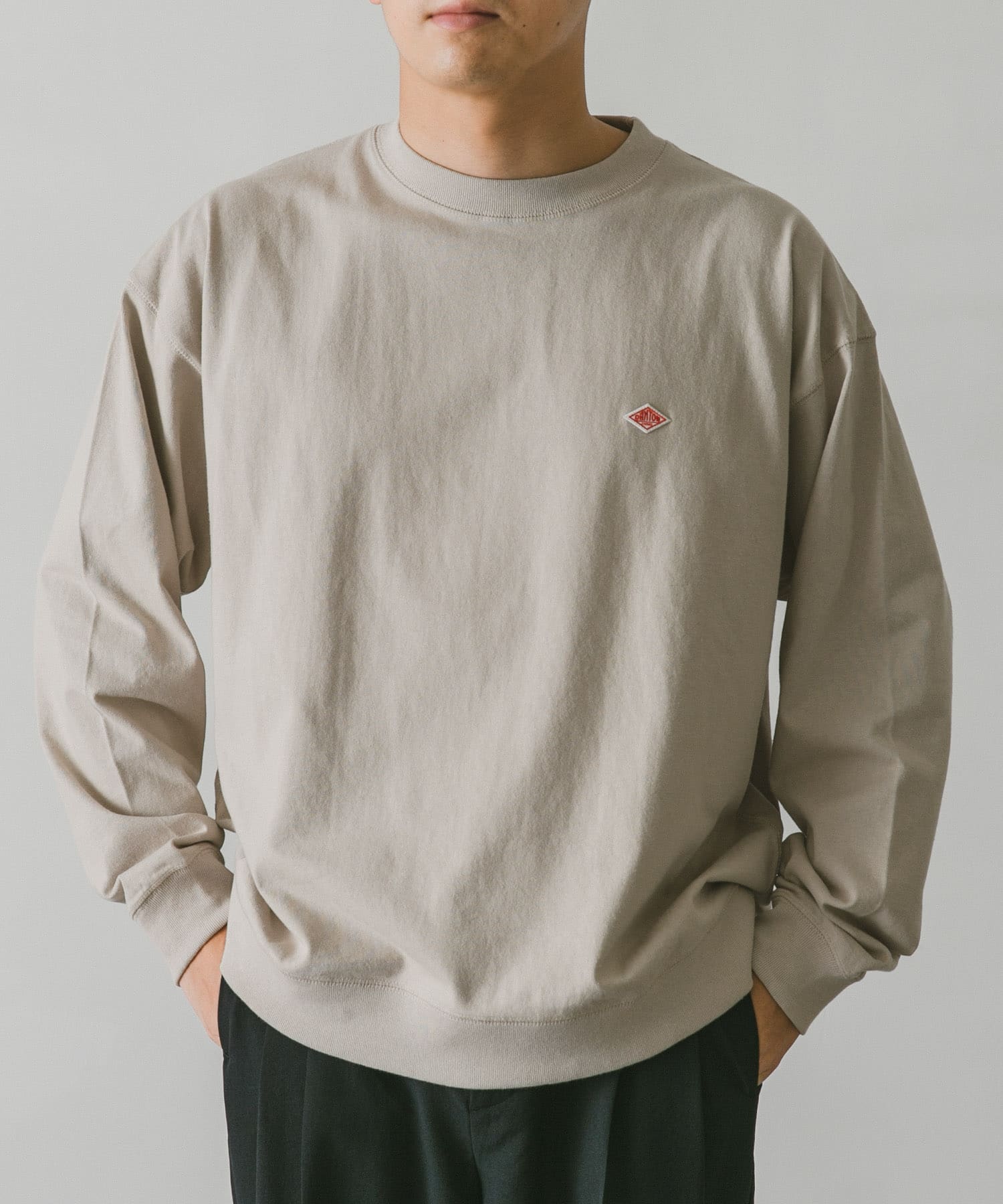 DANTON CREW NECK PULLOVER LONG-SLEEVE RIB[DT-C0134-DM26]｜URBAN