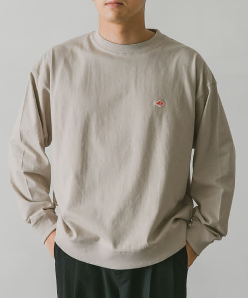 DANTON　CREW NECK PULLOVER LONG-SLEEVE RIB
