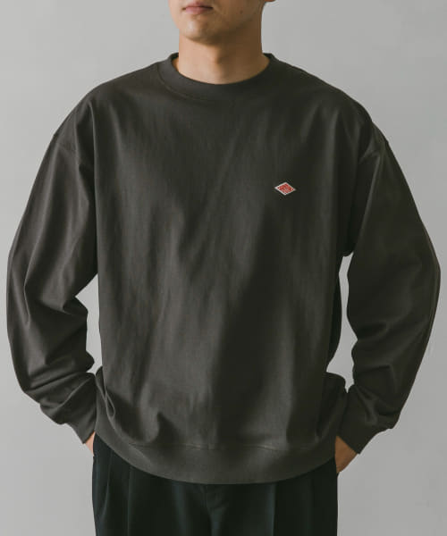 DANTON　CREW NECK PULLOVER LONG-SLEEVE RIB