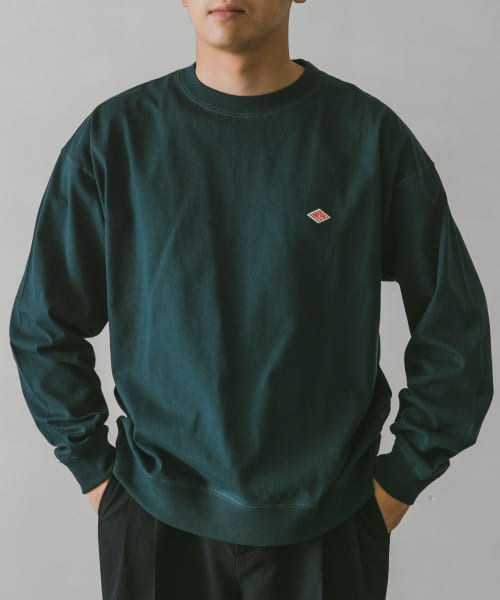 DANTON　CREW NECK PULLOVER LONG-SLEEVE RIB