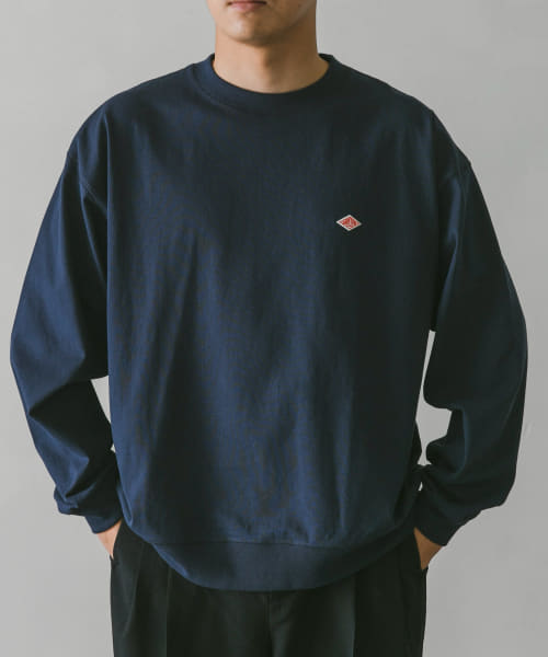 DANTON　CREW NECK PULLOVER LONG-SLEEVE RIB