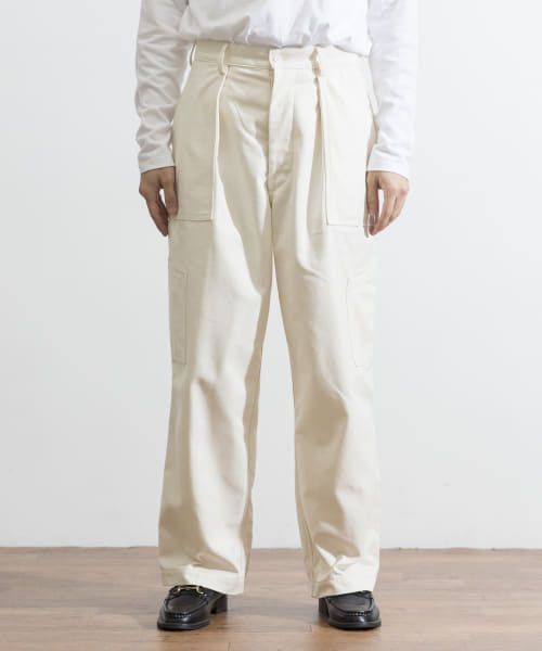 バックサテンUTILITY TROUSERS by SHIOTA