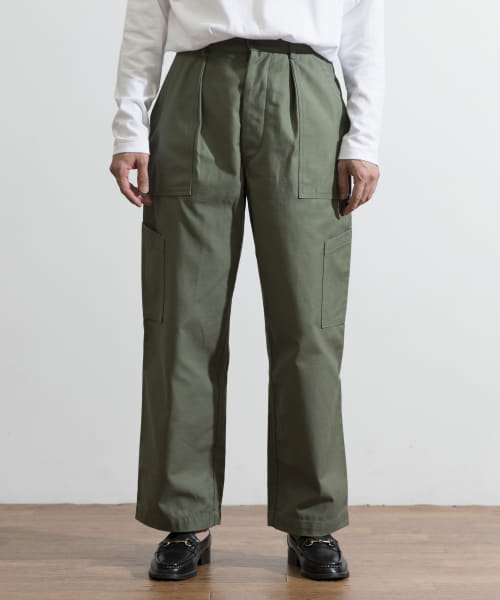 バックサテンUTILITY TROUSERS by SHIOTA