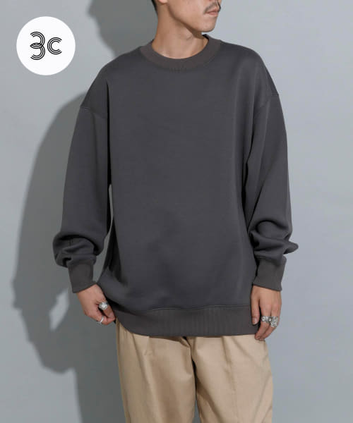 『別注』MIDIUMISOLID×TGM　Recycled polyester sweat