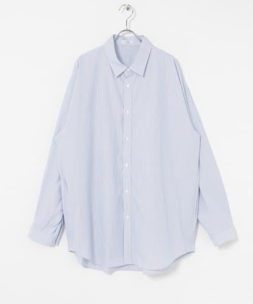 ATON　SHRINK STRIPE SHIRTS