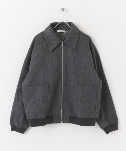 HEYUMM　ビッグシルエットショートブルゾン