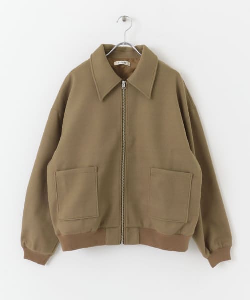 HEYUMM　ビッグシルエットショートブルゾン