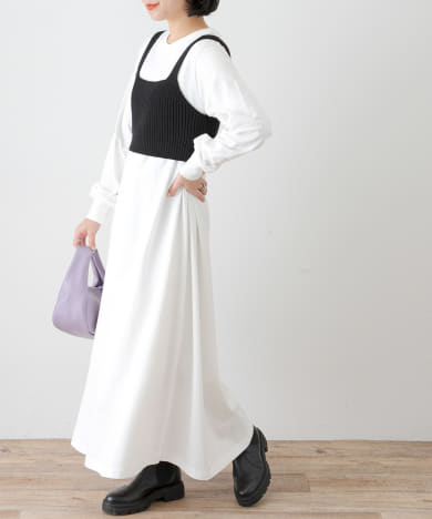 ニットビスチェ×カットワンピースSET[LA34-26K004]｜URBAN 