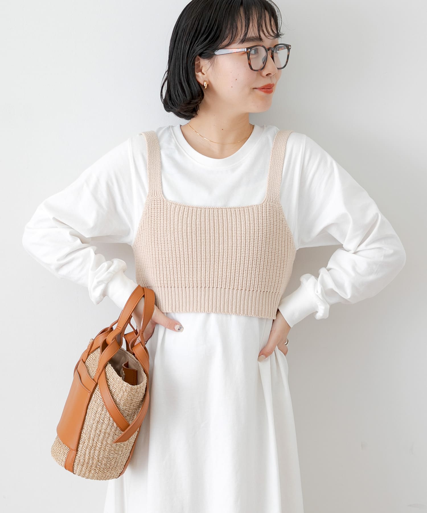 ニットビスチェ×カットワンピースSET[LA34-26K004]｜URBAN RESEARCH