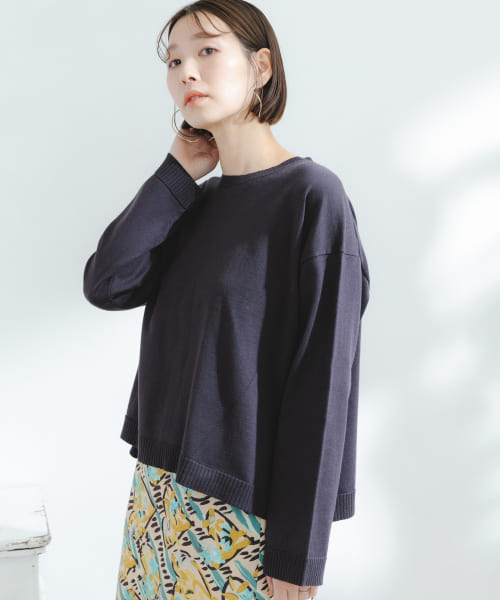 F by ROSSO　SOLOTEXクロップドニット