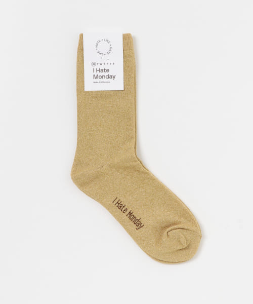 I Hate Monday　Glitter Socks