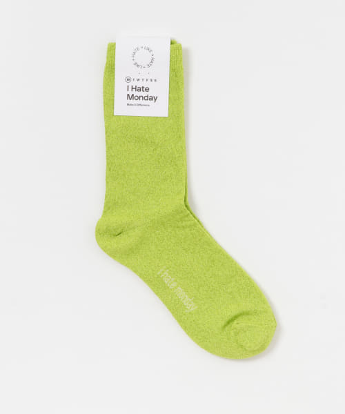 I Hate Monday　Glitter Socks