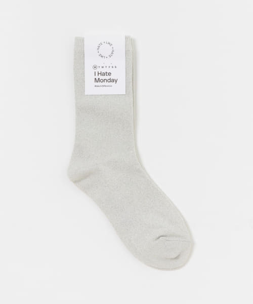I Hate Monday　Glitter Socks