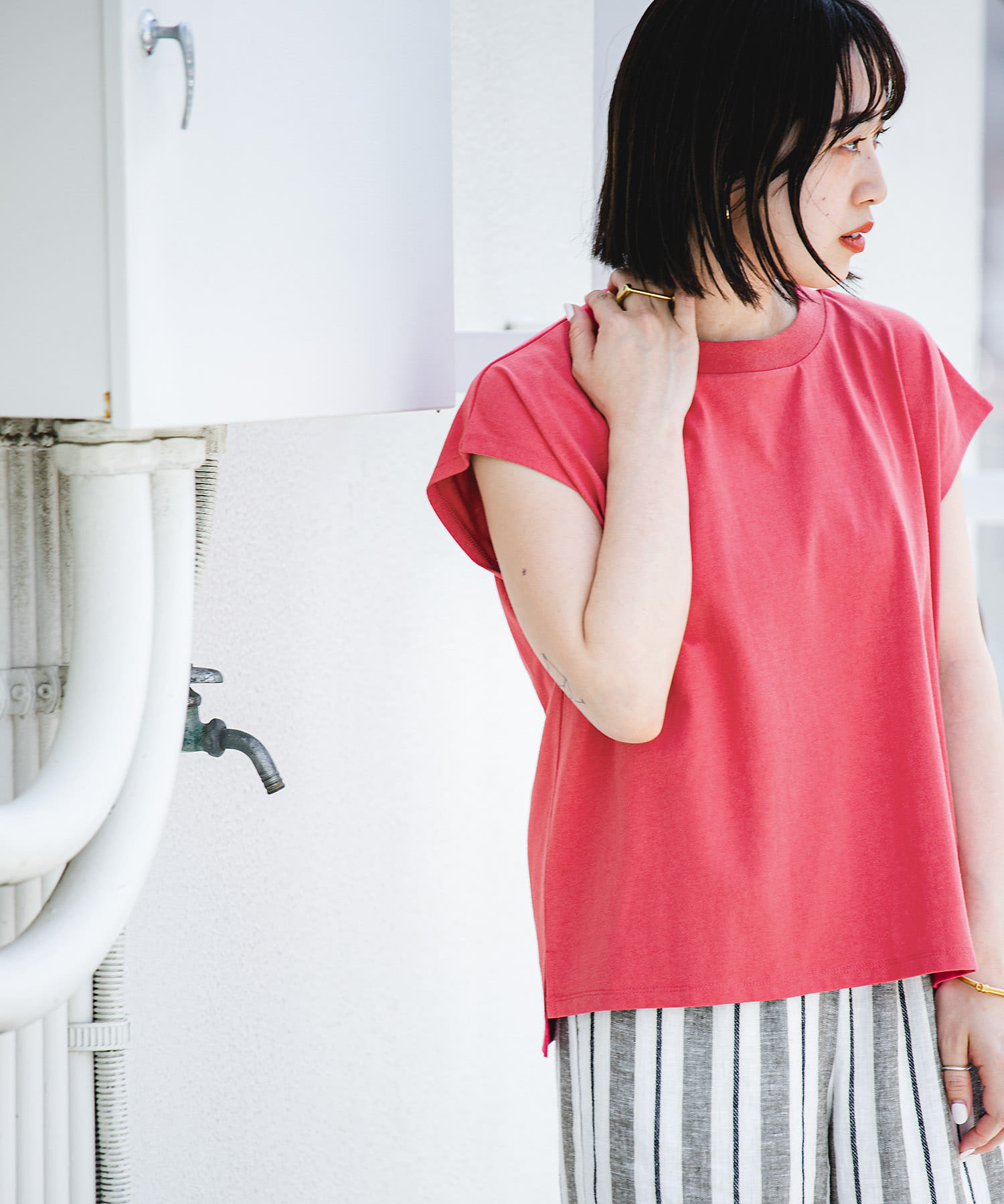 UR TECH』クルーネックノースリーブTシャツ[IT35-21B006]｜URBAN