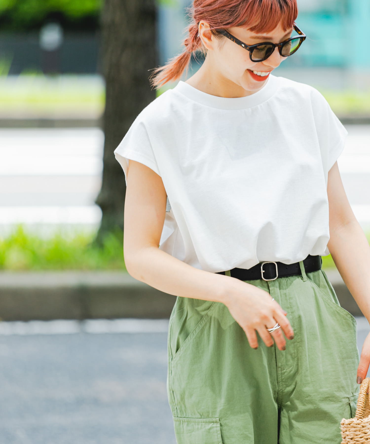 UR TECH』クルーネックノースリーブTシャツ[IT35-21B006]｜URBAN