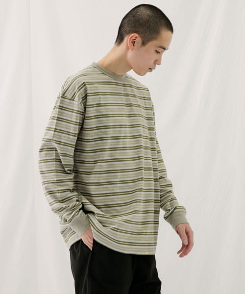ネイチャーボーダーロングスリーブTシャツ