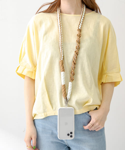 『別注』Casselini　コード編みスマホショルダー