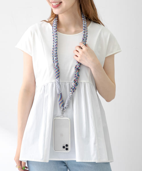 『別注』Casselini　コード編みスマホショルダー